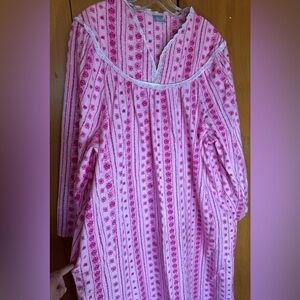 Vintage Women’s Moon Beams Flannel Nightgown Size 2X